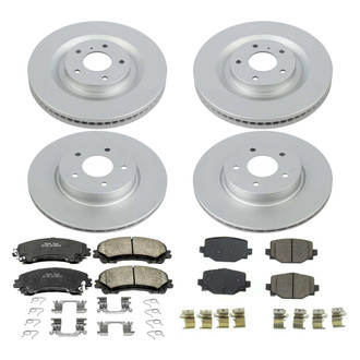PowerStop® - Z17 Evolution Geomet® Plain Front and Rear Brake Kit