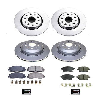 PowerStop® - Z17 Evolution Geomet® Plain Front and Rear Brake Kit