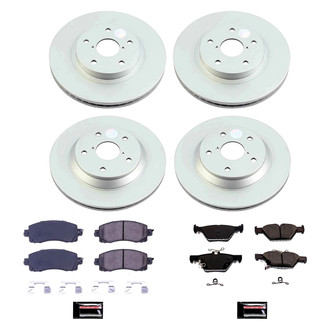 PowerStop® - Z17 Evolution Geomet® Plain Front and Rear Brake Kit