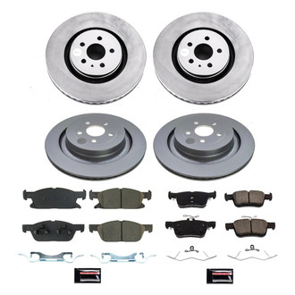 PowerStop® - Z17 Evolution Geomet® Plain Front and Rear Brake Kit