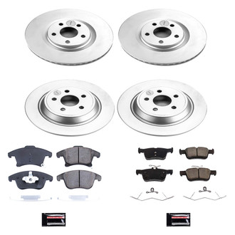 PowerStop® - Z17 Evolution Geomet® Plain Front and Rear Brake Kit