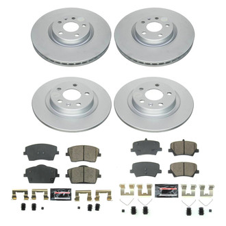 PowerStop® - Z17 Evolution Geomet® Plain Front and Rear Brake Kit