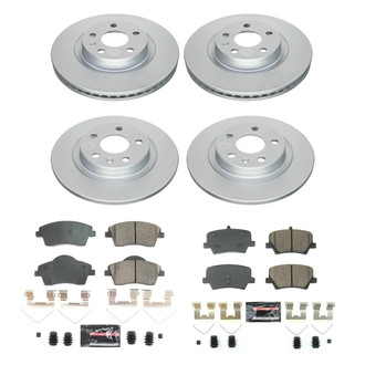 PowerStop® - Z17 Evolution Geomet® Plain Front and Rear Brake Kit