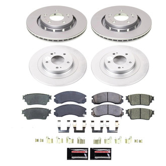 PowerStop® - Z17 Evolution Geomet® Plain Front and Rear Brake Kit