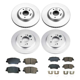 PowerStop® - Z17 Evolution Geomet® Plain Front and Rear Brake Kit