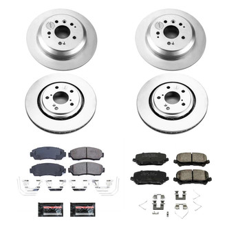 PowerStop® - Z17 Evolution Geomet® Plain Front and Rear Brake Kit