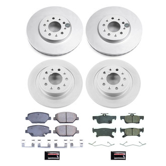PowerStop® - Z17 Evolution Geomet® Plain Front and Rear Brake Kit