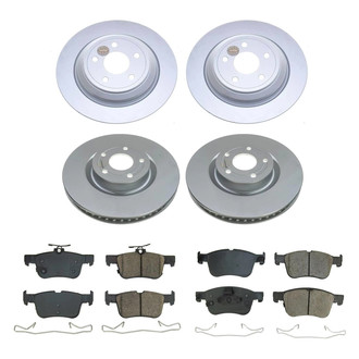 PowerStop® - Z17 Evolution Geomet® Plain Front and Rear Brake Kit