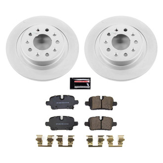 PowerStop® CRK8676 - Z17 Evolution Geomet® Plain Rear Brake Kit