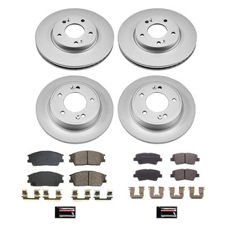 PowerStop® - Z17 Evolution Geomet® Plain Front and Rear Brake Kit