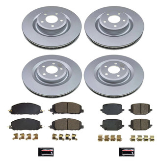 PowerStop® - Z17 Evolution Geomet® Plain Front and Rear Brake Kit