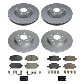 PowerStop® - Z17 Evolution Geomet® Plain Front and Rear Brake Kit