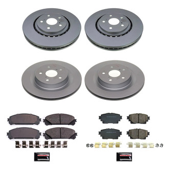 PowerStop® - Z17 Evolution Geomet® Plain Front and Rear Brake Kit