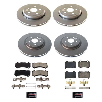 PowerStop® - Z17 Evolution Geomet® Plain Front and Rear Brake Kit