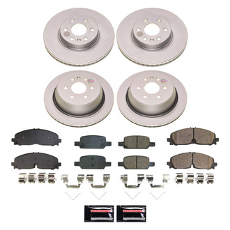 PowerStop® - Z17 Evolution Geomet® Plain Front and Rear Brake Kit