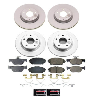 PowerStop® - Z17 Evolution Geomet® Plain Front and Rear Brake Kit