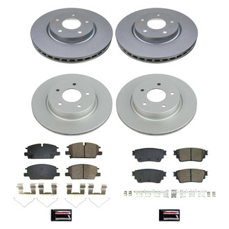 PowerStop® - Z17 Evolution Geomet® Plain Front and Rear Brake Kit