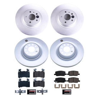 PowerStop® - Z17 Evolution Geomet® Plain Front and Rear Brake Kit