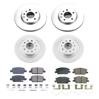 PowerStop® - Z17 Evolution Geomet® Plain Front and Rear Brake Kit