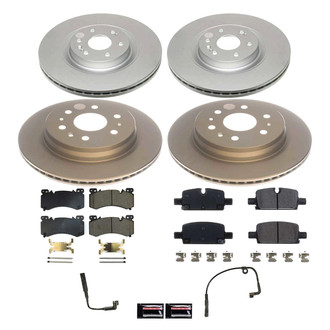 PowerStop® - Z17 Evolution Geomet® Plain Front and Rear Brake Kit