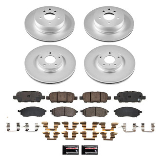 PowerStop® - Z17 Evolution Geomet® Plain Front and Rear Brake Kit
