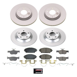 PowerStop® - Z17 Evolution Geomet® Plain Front and Rear Brake Kit