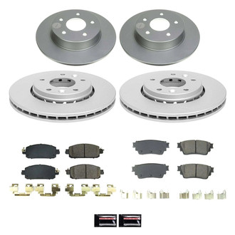 PowerStop® - Z17 Evolution Geomet® Plain Front and Rear Brake Kit