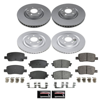 PowerStop® - Z17 Evolution Geomet® Plain Front and Rear Brake Kit