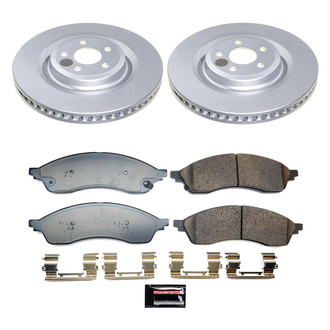PowerStop® - Z17 Evolution Geomet® Plain Front Brake Kit