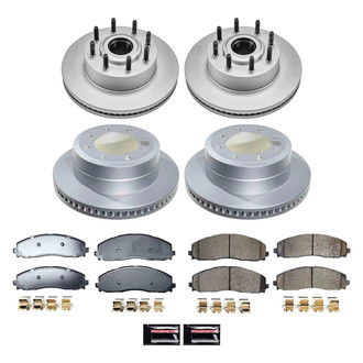 PowerStop® - Z17 Evolution Geomet® Plain Front and Rear Brake Kit