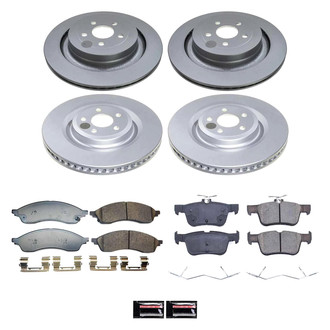 PowerStop® - Z17 Evolution Geomet® Plain Front and Rear Brake Kit