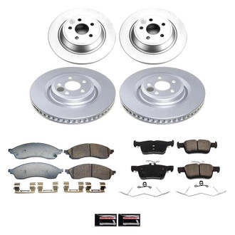 PowerStop® - Z17 Evolution Geomet® Plain Front and Rear Brake Kit