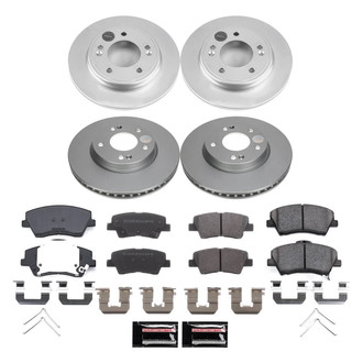 PowerStop® - Z17 Evolution Geomet® Plain Front and Rear Brake Kit