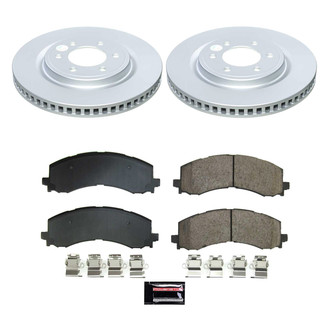PowerStop® - Z17 Evolution Geomet® Plain Front Brake Kit