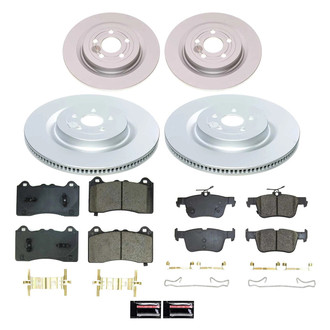 PowerStop® - Z17 Evolution Geomet® Plain Front and Rear Brake Kit