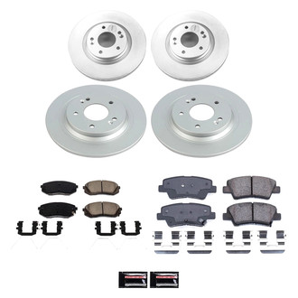 PowerStop® - Z17 Evolution Geomet® Plain Front and Rear Brake Kit