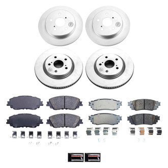 PowerStop® - Z17 Evolution Geomet® Plain Front and Rear Brake Kit