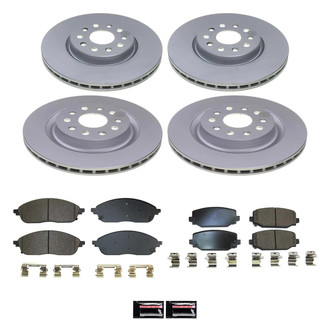 PowerStop® - Z17 Evolution Geomet® Plain Front and Rear Brake Kit