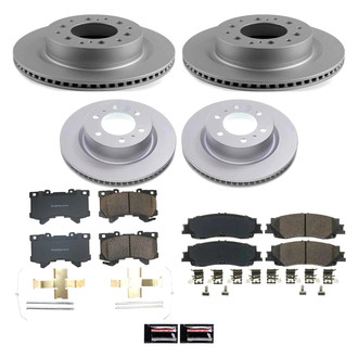 PowerStop® - Z17 Evolution Geomet® Plain Front and Rear Brake Kit