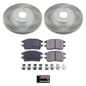 PowerStop® - Semi Coated Front Disc Brake Kit