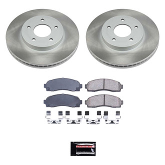 PowerStop® - Semi Coated Front Disc Brake Kit