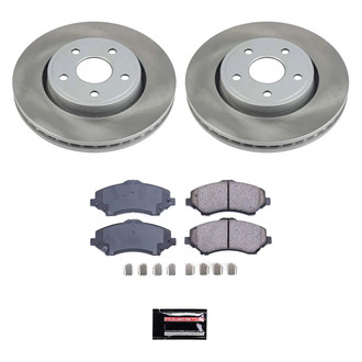 PowerStop® - Semi Coated Front Disc Brake Kit