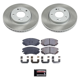 PowerStop® - Semi Coated Front Disc Brake Kit