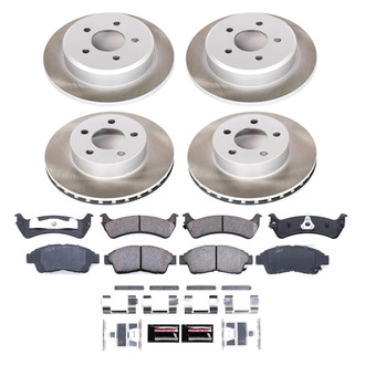 PowerStop® - Semi Coated Front and Rear Disc Brake Kit