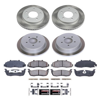 PowerStop® - Semi Coated Front and Rear Disc Brake Kit
