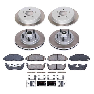 PowerStop® - Semi Coated Front and Rear Disc Brake Kit