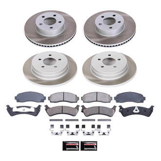 PowerStop® - Semi Coated Front and Rear Disc Brake Kit
