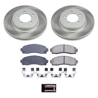 PowerStop® - Semi Coated Front Disc Brake Kit