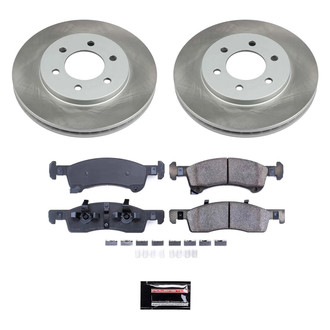PowerStop® - Semi Coated Front Disc Brake Kit