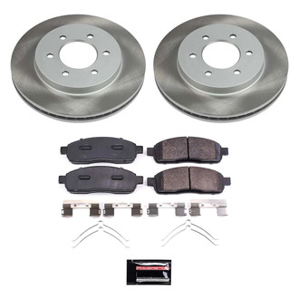PowerStop® - Semi Coated Front Disc Brake Kit
